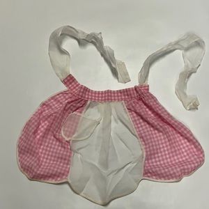 Vintage Gingham Half Apron